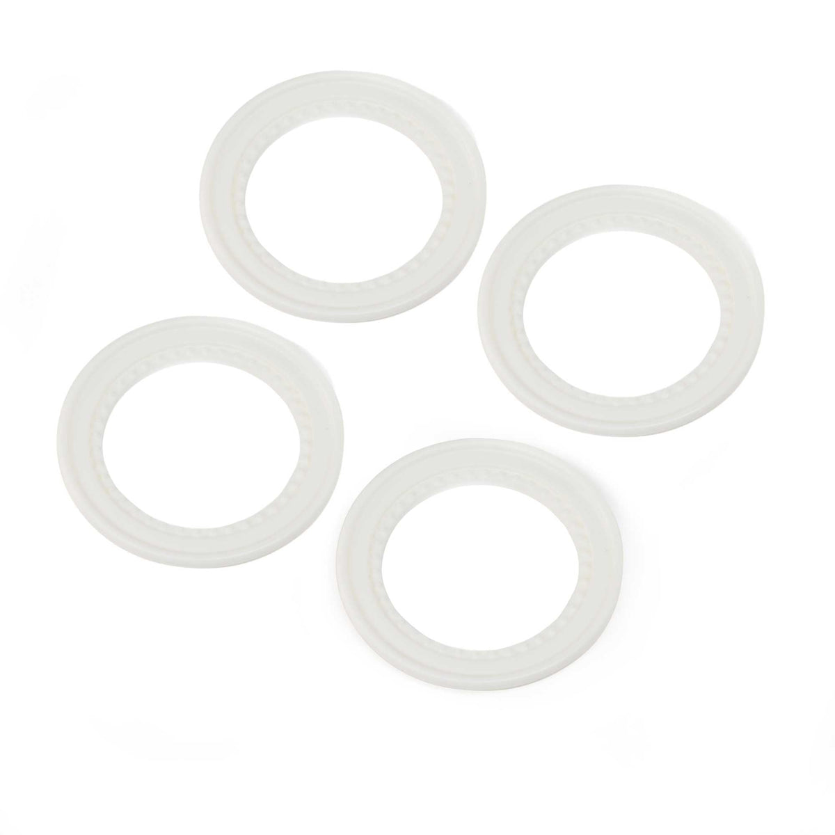 Losi LOS-1823 Beadlock Rings, Snap In, White (4): LMT 2.0