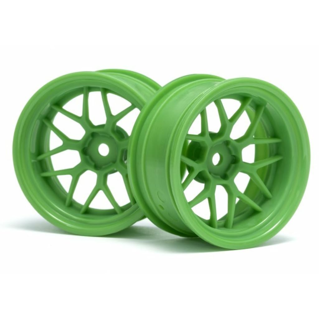 HPI Racing 116532 Tech 7 Wheel Green 52X26X+9mm Offset (2pcs)