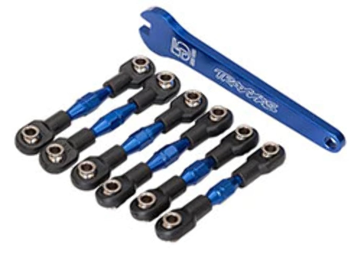 Traxxas 8341X Turnbuckles, Aluminum (Blue-Anodized), Camber Links