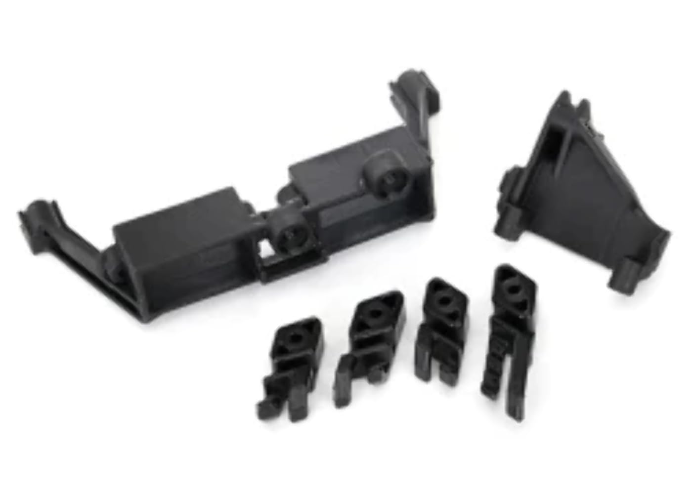 Traxxas 8240X Servo Mount, 2-Speed/ Servo Mount, T-Lock/ Wire Clips