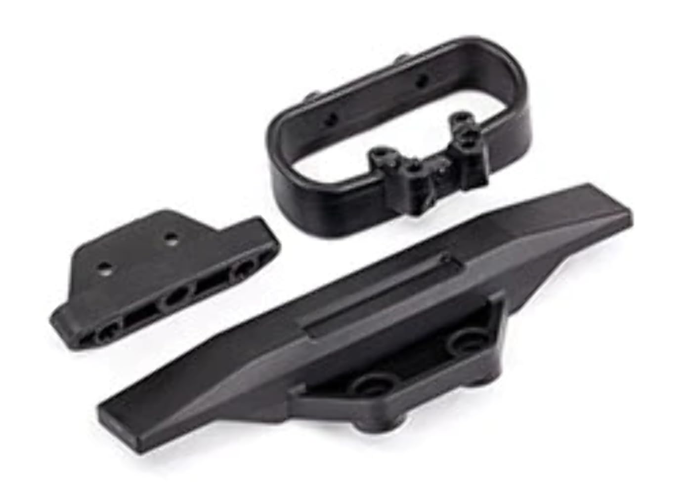 Traxxas 9036 Bumper, Rear/ Bumper Mount, Rear/ Bumper Support, Rear