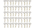 Hot Racing AC02TR08B Chrome Triangle Bend Body Clips (50)