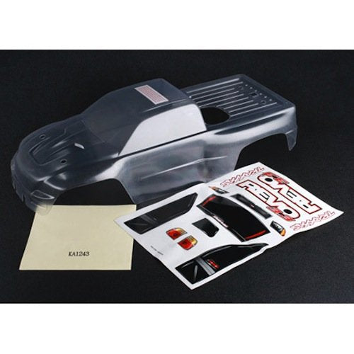Traxxas 5387 Clear Truck Body +Decals & Masks: Revo 3.3 (5308 & 5309)