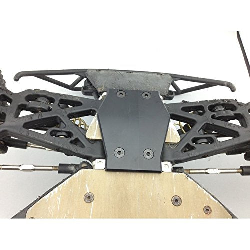 Hot Racing FVE03DF Black Delrin Front Skid Plate: Five Mini Wrc