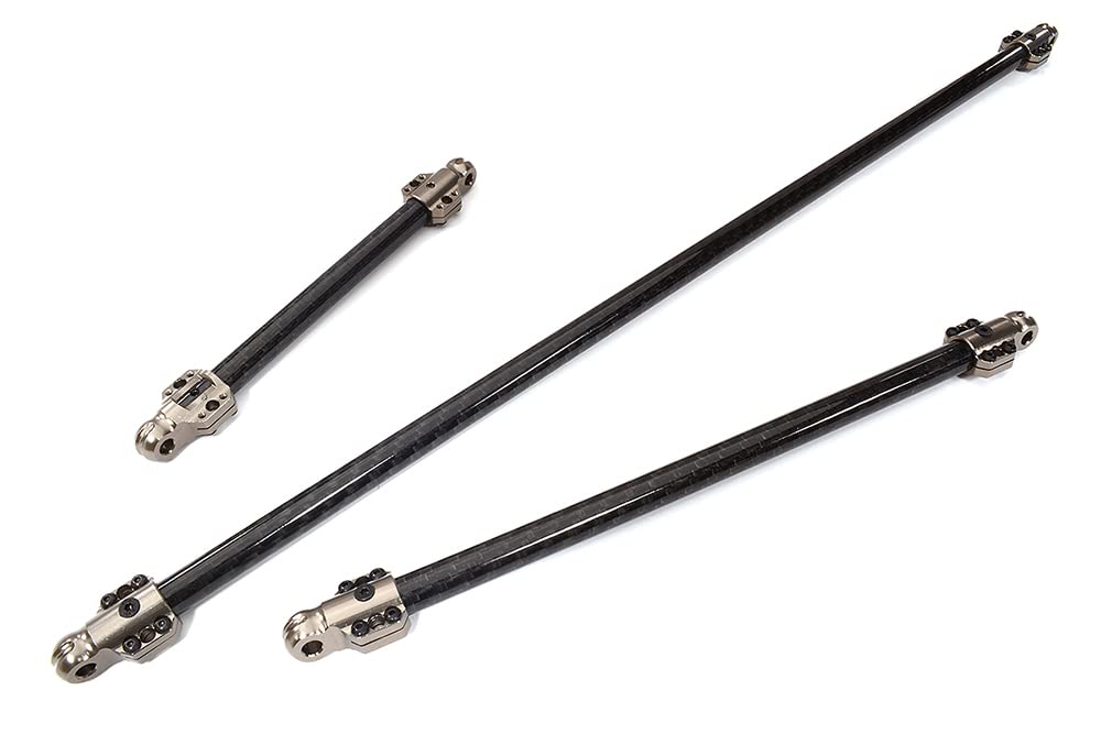 Integy C32441GREY Machined CF Chassis Brace Set: 1/5 Kraton 8S BLX