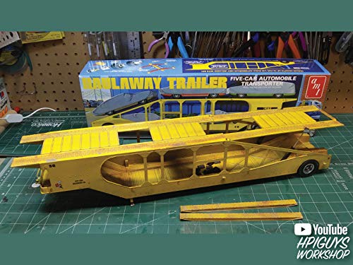 AMT 1193 1/25 5-Car Haulaway Trailer Model Kit