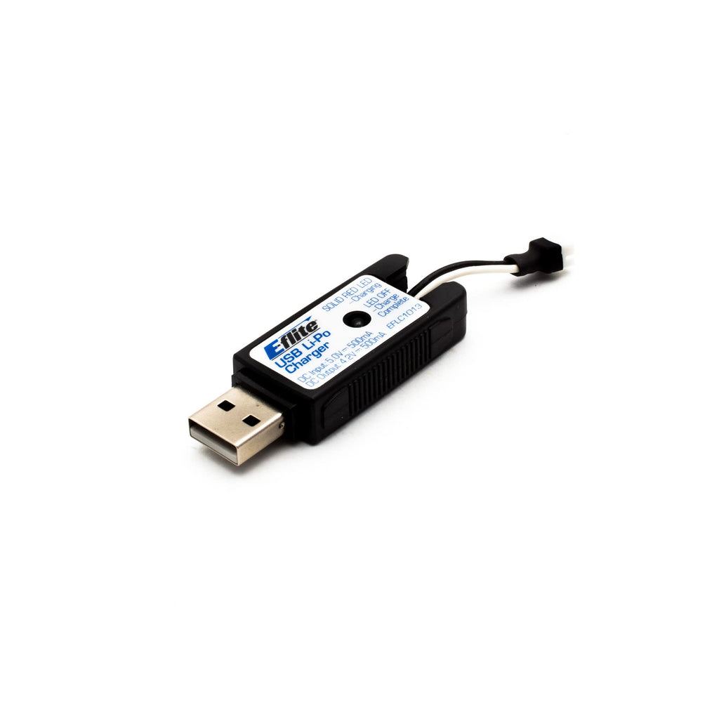 E-Flite EFLC1013 1S USB Li-Po Charger, 500mAh High Current UMX
