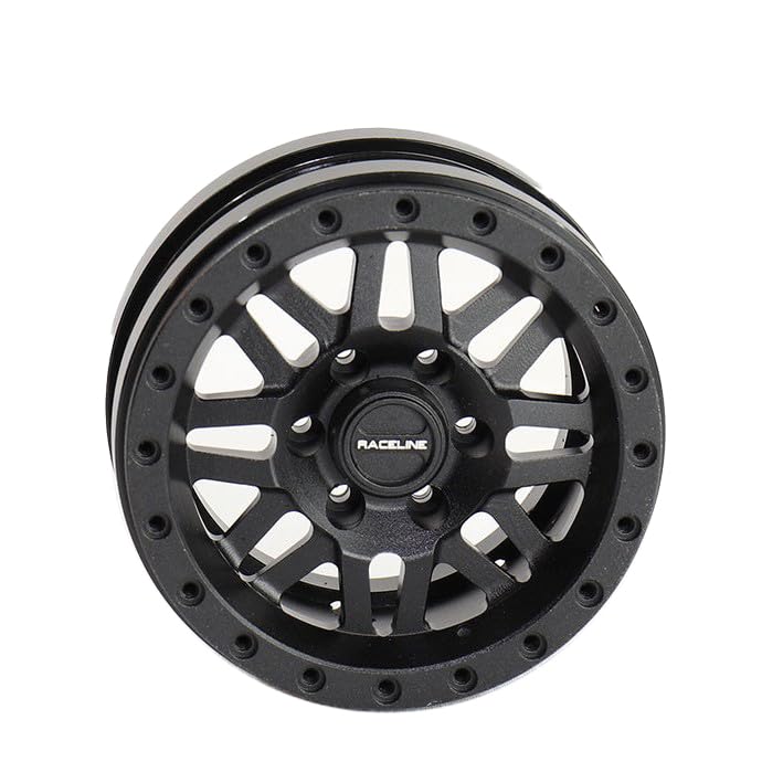 Pit Bull Tires PBW15RYBB 1.55 Raceline Ryno Aluminum Black, Beadlock Wheel and Ring