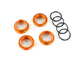 Traxxas 8968A Spring Retainer(Adjuster), Orange-Anodized Alum, GT-Maxx Shocks(4)