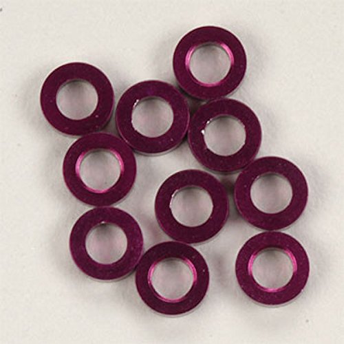 DuraTrax DTXQ0651 Aluminum Washer M3x2 Purple (10)