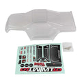 Team Associated 25829  RIVAL MT10 Body V2, clear
