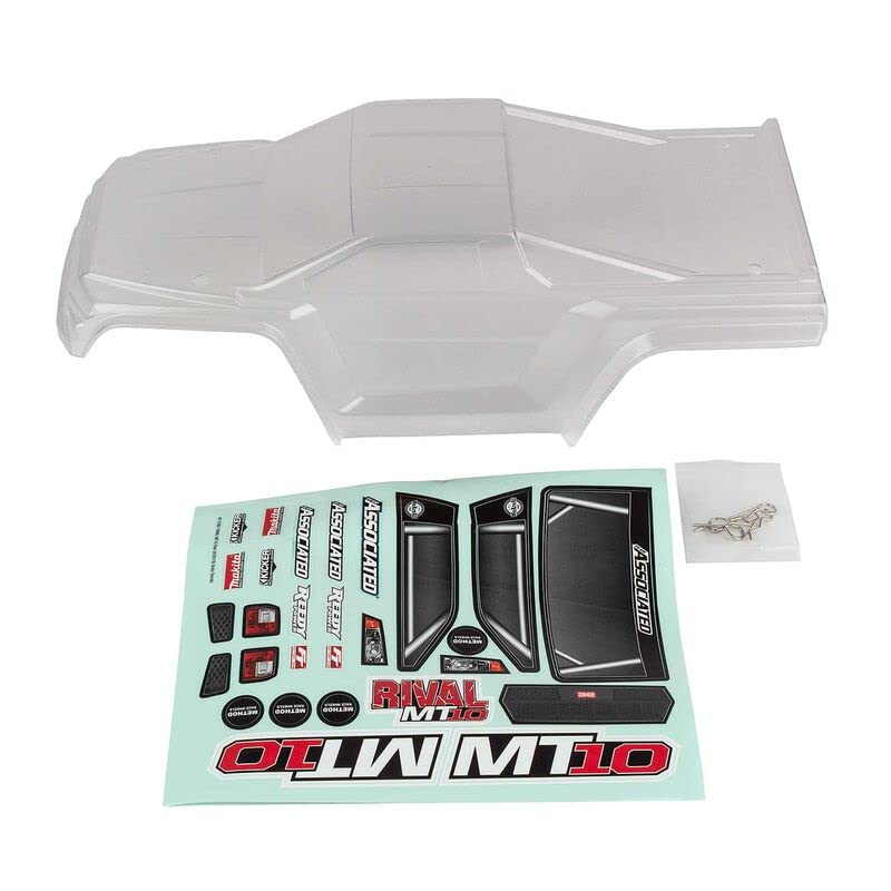 Team Associated 25829  RIVAL MT10 Body V2, clear