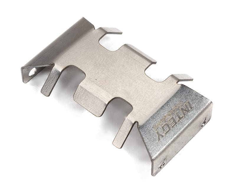 Integy C32545 Stainless Steel Center Skid Pe Gearbox Cover for Axial 1/24 SCX24