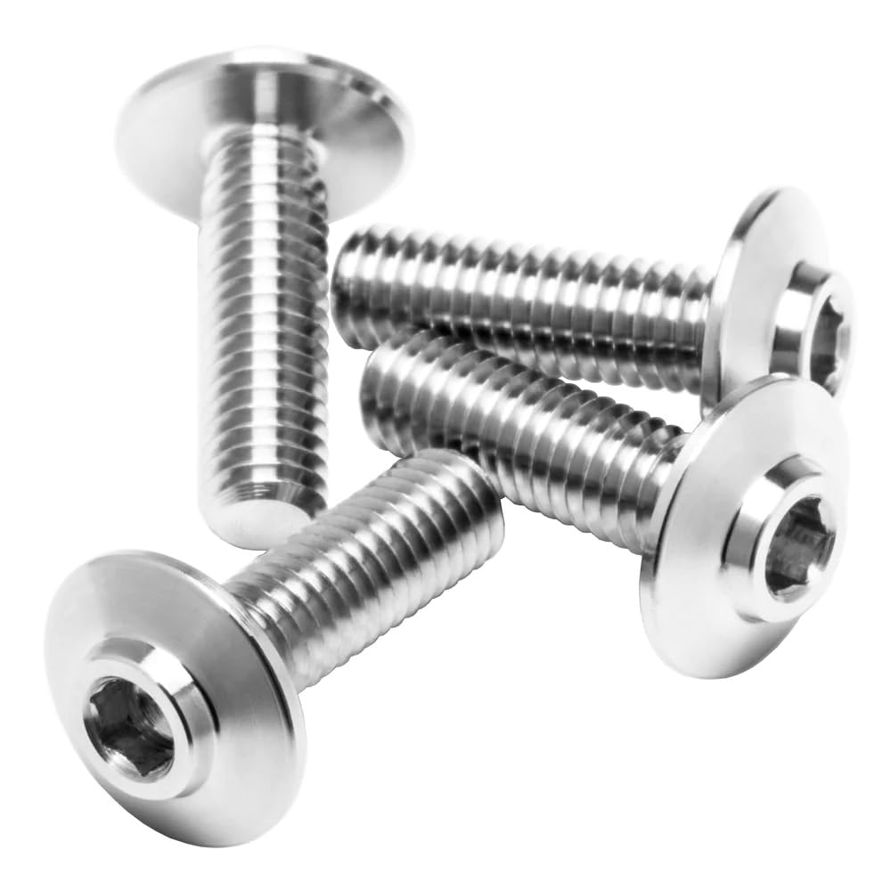 1UP Racing 700023 Pro Duty Titanium Screws, Lockdown Head, M3x10, 4pcs