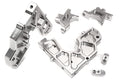 Integy C32429SILVER Billet Machined Rear Bulkhead Set: DBXL-E 2.0