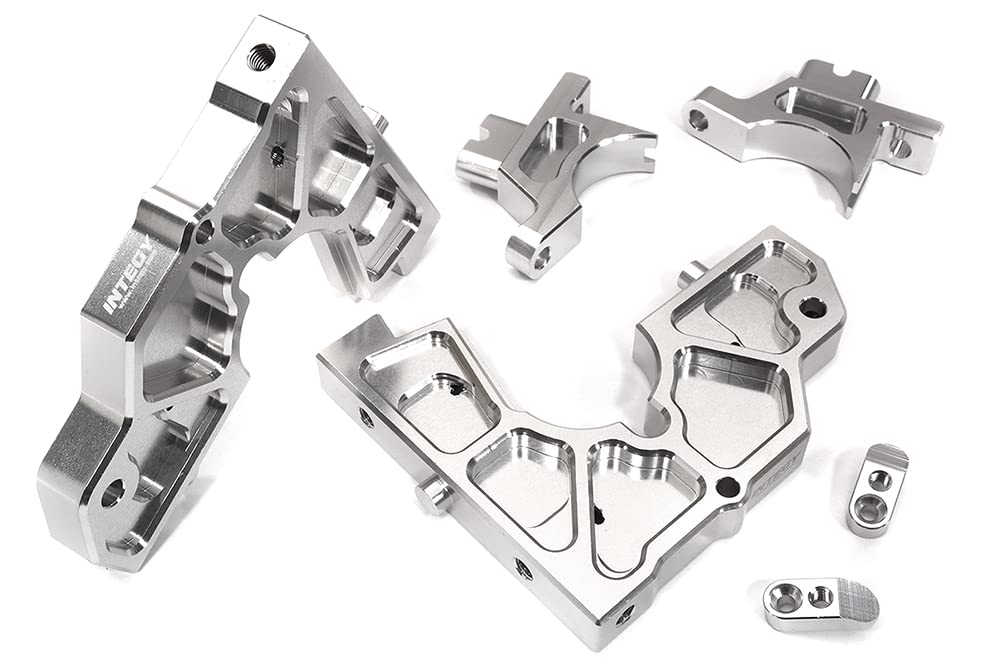 Integy C32429SILVER Billet Machined Rear Bulkhead Set: DBXL-E 2.0