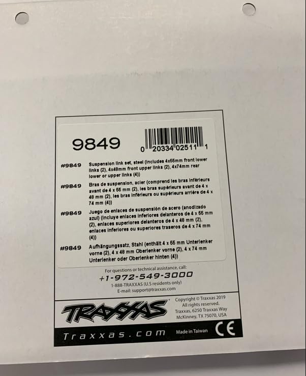 Traxxas 9849 Suspension Link Set Steel