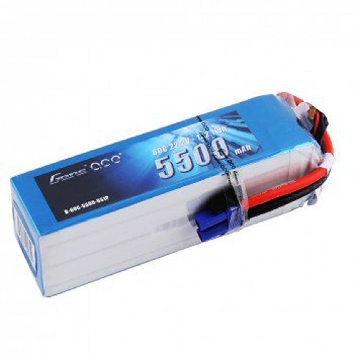 Gens Ace 55006S60E5 5500mAh 22.2V 60C 6S1P Lipo Battery Pack with EC5