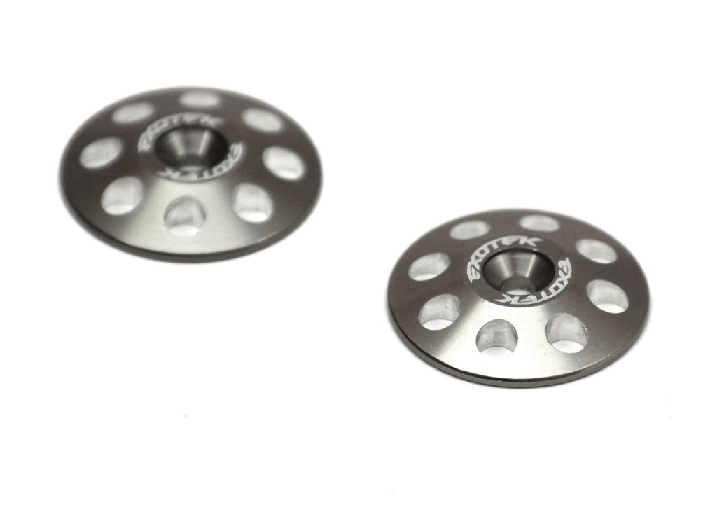 Exotek Racing 1665GUN 1/8 Gunmetal XL Wing Buttons 22mm (2)