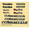 Great Planes GPMA4329 Decals F-1 Rocket Evo .46/EP ARF