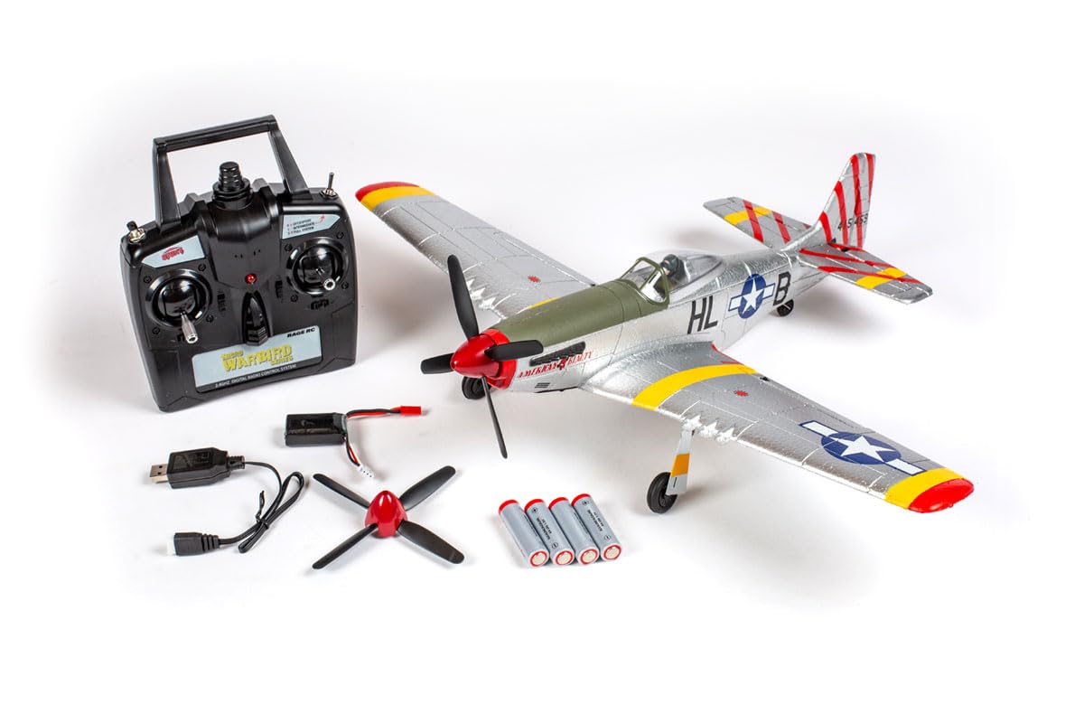 Rage R/C P-51D Mustang 500mm Brushless RTF Warbird with PASS (Pilot Assist Stability Software) System