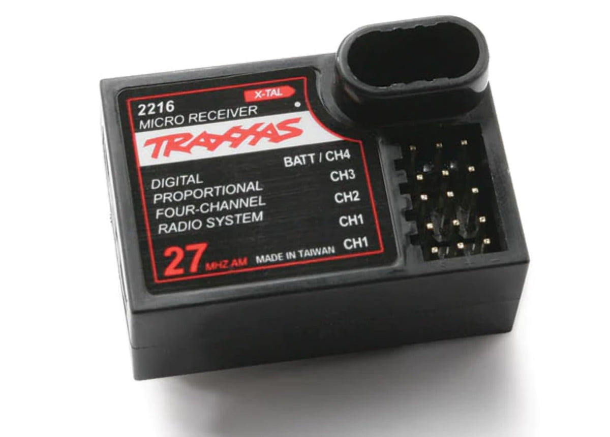 Traxxas 2216 Receiver, Micro, 4-Channel: E-Maxx, Revo 3.3, Rustler, Stampede