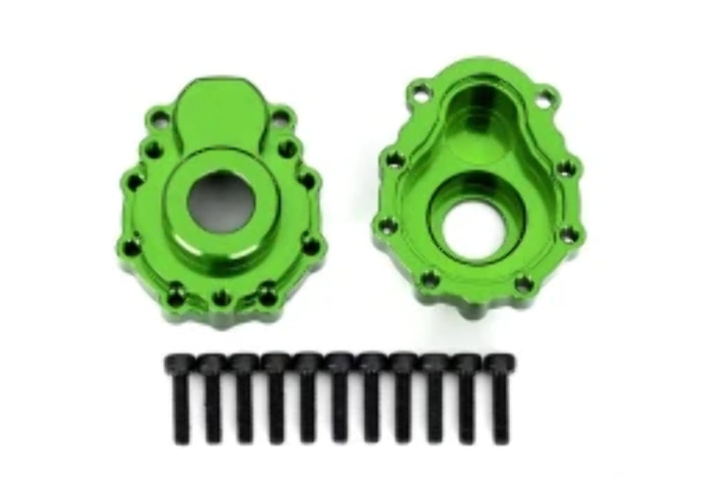 Traxxas 8251G Portal Housings, Outer, 6061-T6 Alum Green-Anodized (2)