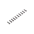 Losi LOS235010 Flat Head Screws M2.5 x 12mm (10)
