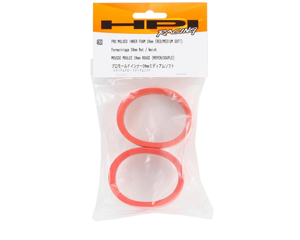 HPI Racing 4630 Molded Inner Foam (M/S 24mm) (Red/Medium Soft)