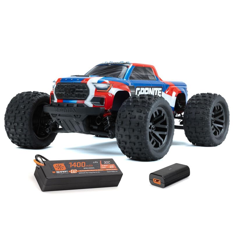 Arrma ARA2102T1 1/18 GRANITE GROM 4X4 Monster Truck RTR w/Battery & Charger, Blue
