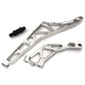 Integy C32401SILVER Billet Machined Rear Chassis Braces (2): DBXL-E 2