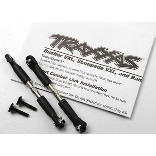 Traxxas 3644 Front Camber-Link Turnbuckles (2) 39mm: 1/10 Slash 4x4 & 2wd