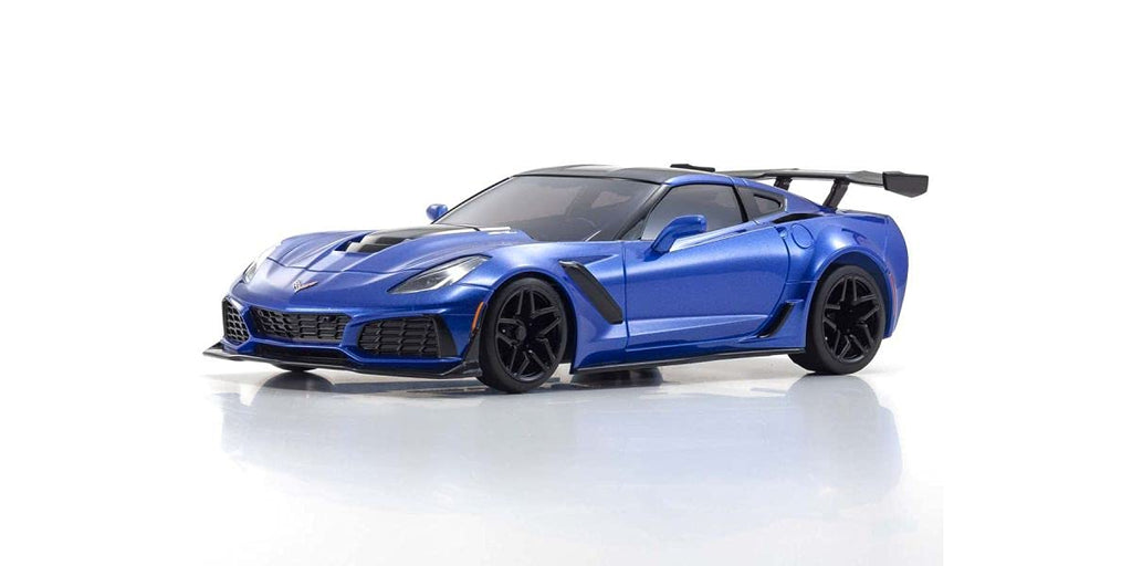 Kyosho 32334BL Mini-Z RWD Chevrolet Corvette ZR1, Elkhart Blue Metallic, w LED