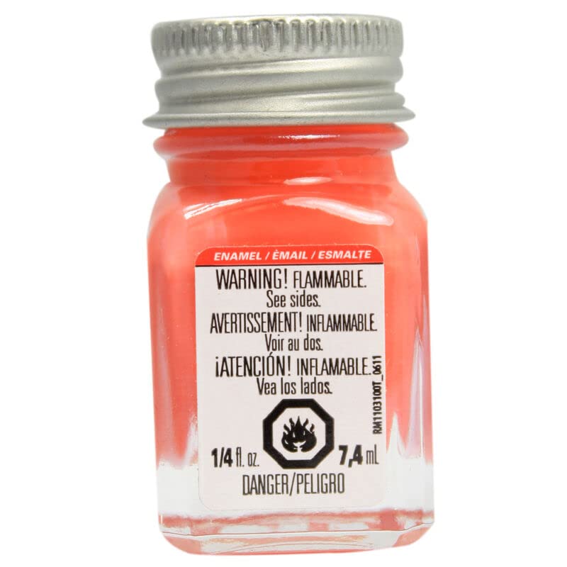 Testors 1127TT Orange Enamel Paint 1/4 oz. Gloss