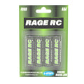Rage R/C RGR2808 AAA Alkaline Batteries (4 Pack)