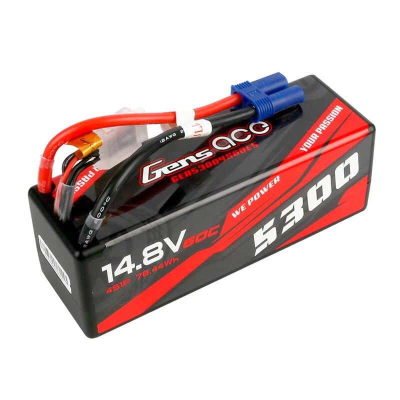 Gens Ace 53004S60E5 5300mAh 4S 14.8V 60C, Lipo, EC5