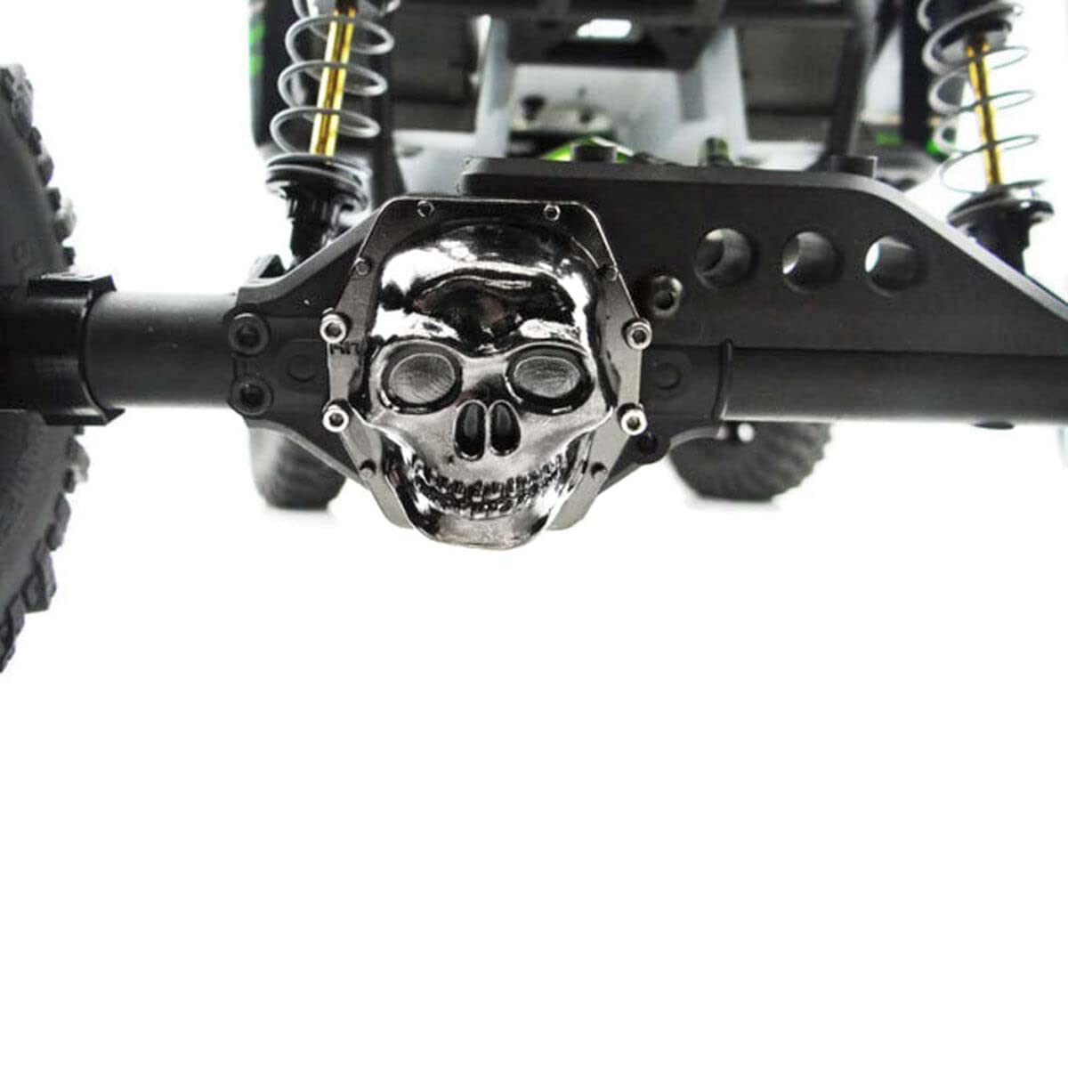 Hot Racing WRA12CT01 Black Chrome Skull AR60 Diff Cover: Wraith 1/10 Yeti AX10
