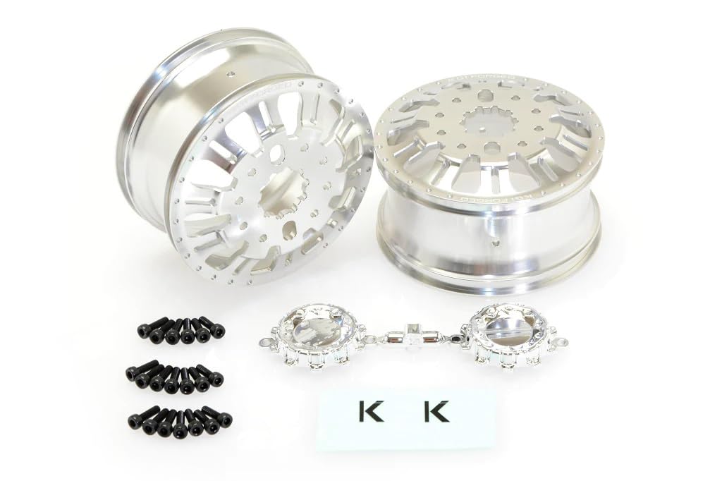 CEN Racing CKD0651 KG1 KD004 Duel Front Dually Wheel (Silver Anodized, 2pcs,