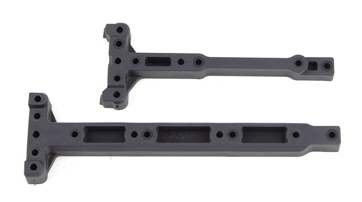 Team Associated 92300 RC10B74 FT Chassis Braces, carbon fiber