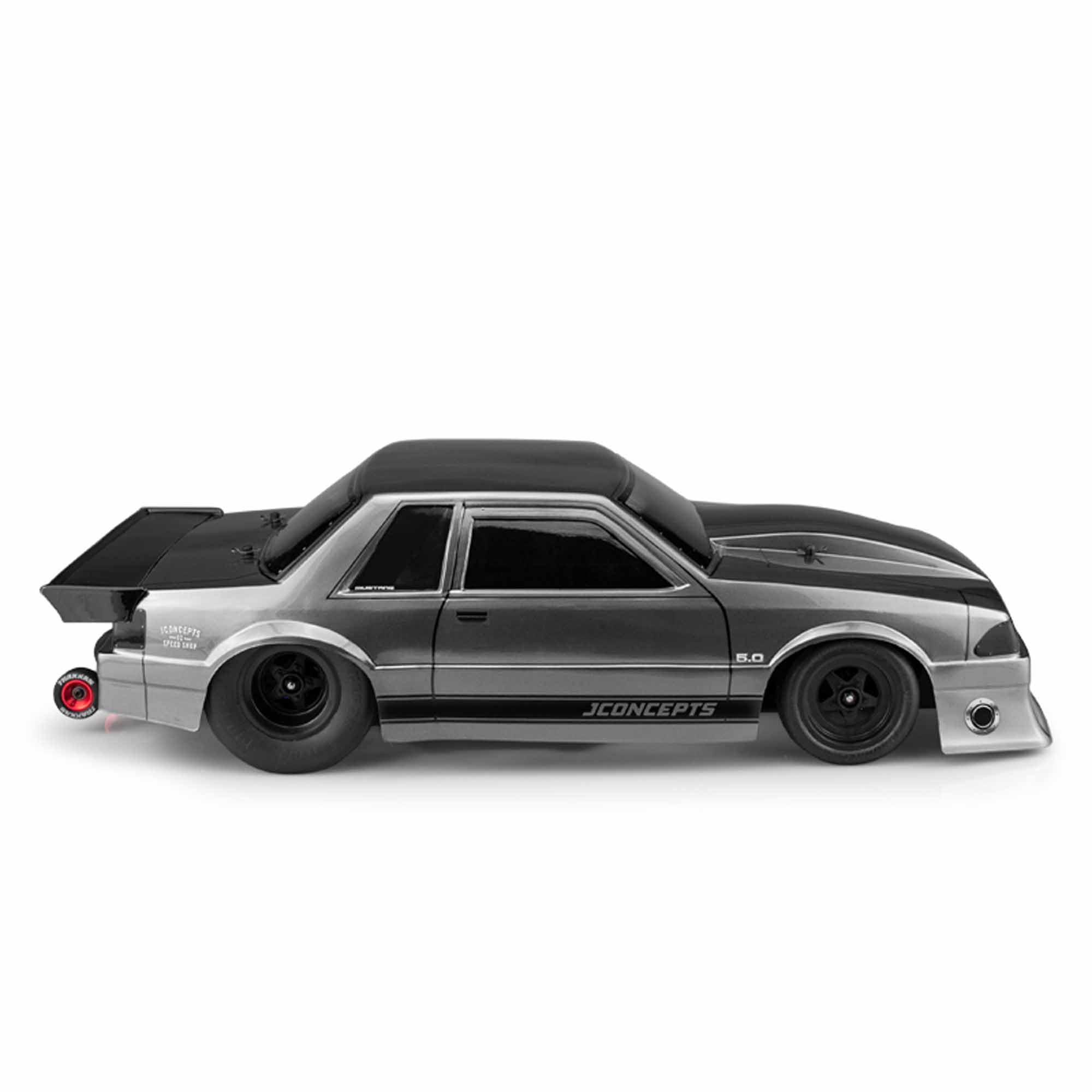 J Concepts 0362 1991 Ford Mustang, Fox Clear Body, 10.75 & 13" WB