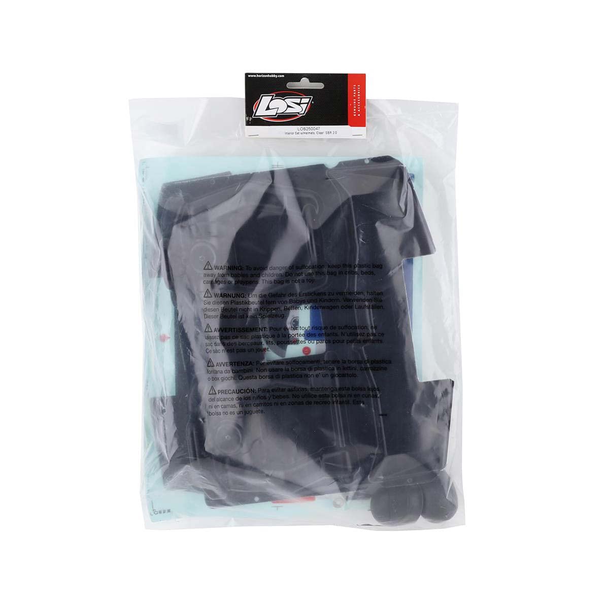 Losi LOS250047 Interior Set w/Helmets, Clear: SBR 2.0