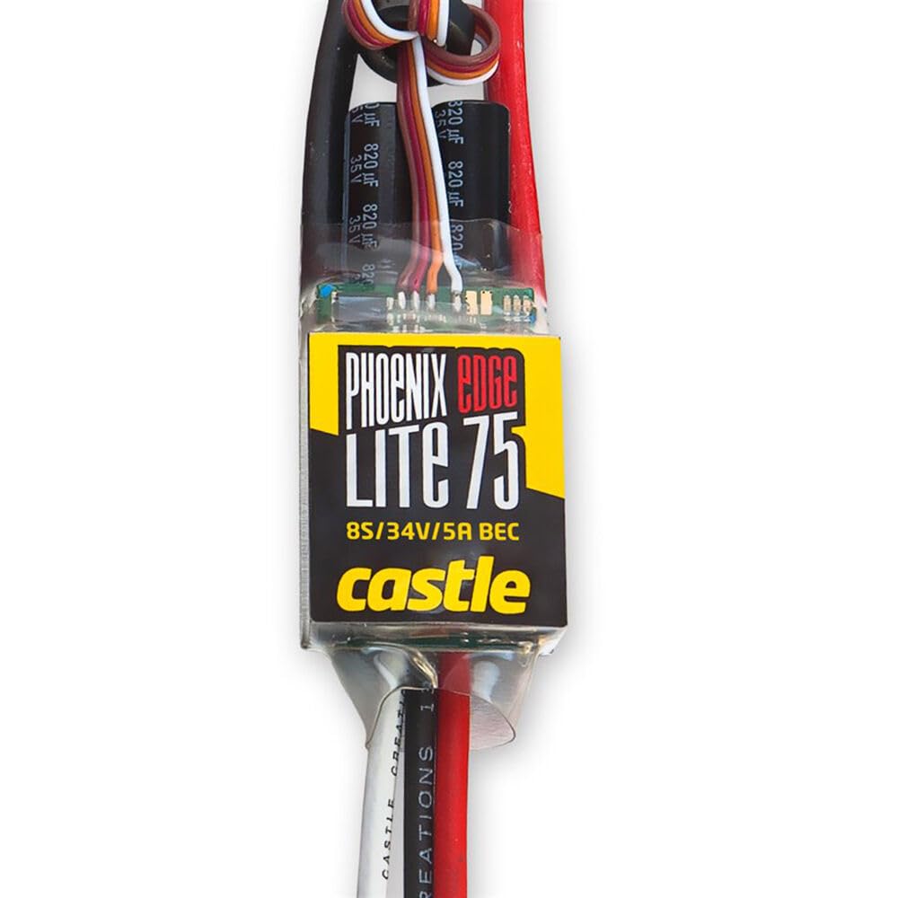 Castle Creations 010-0112-00 Phoenic Edge Lite 75-Amp 34V ESC w/5 Amp BEC