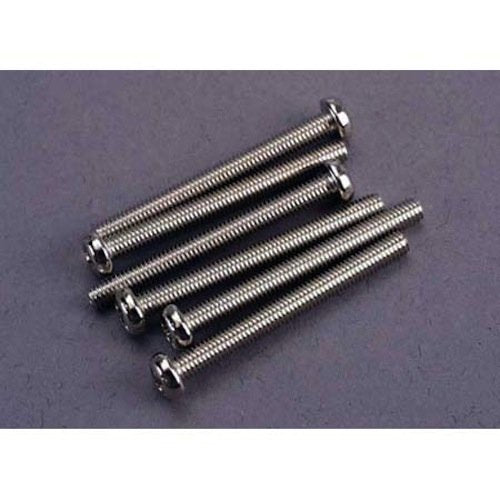 Traxxas 2572 3x30mm Roundhead Machine Screws (6): 1/10 Monster Jam