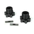 Tekno RC 5071C Wheel Hubs Alum 2mm offset w/pins, 2pc: EB48
