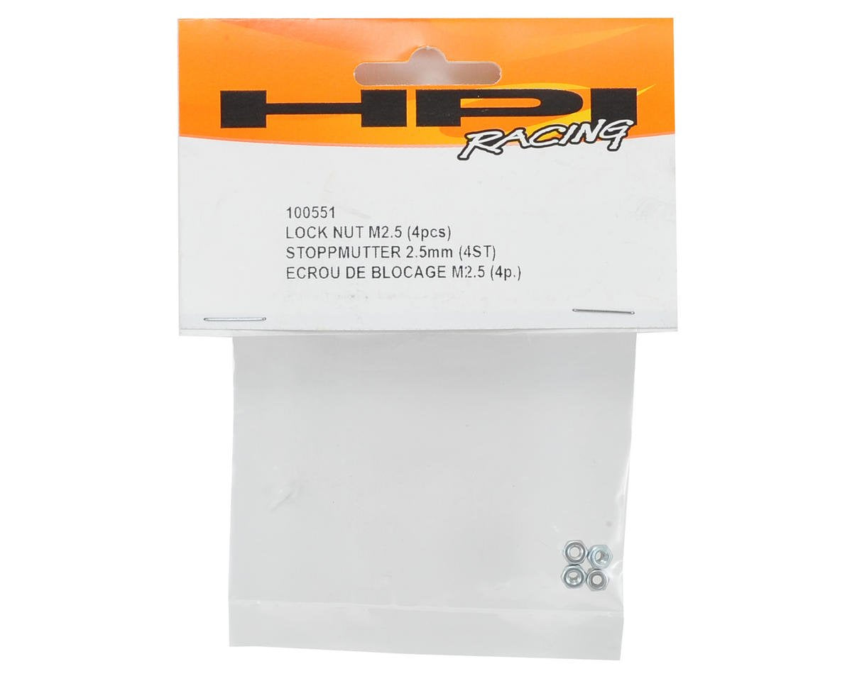 HPI Racing 100551 Lock Nut M2.5 (4pcs)