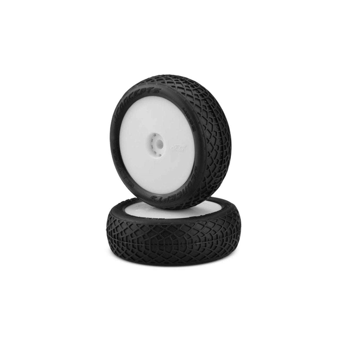 J-Concepts 40021211 Ellipse Tire,  Green Compound FR White Wheel (2)