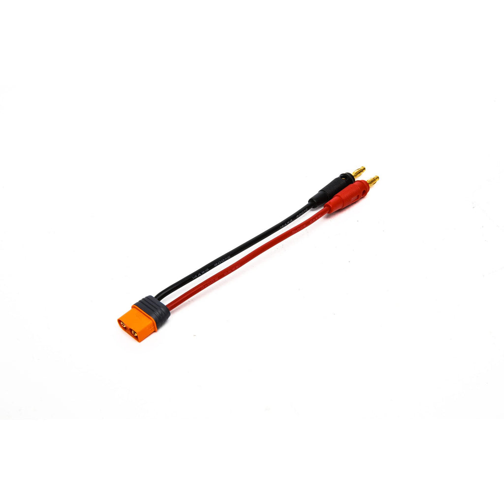 Spektrum SPMXCA304 IC3 Device Charge Lead  6"; 13 AWG / 4mm Bullets