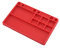 J Concepts 25507 Parts Tray, Rubber Material Red