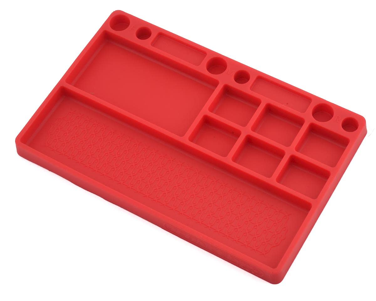 J Concepts 25507 Parts Tray, Rubber Material Red