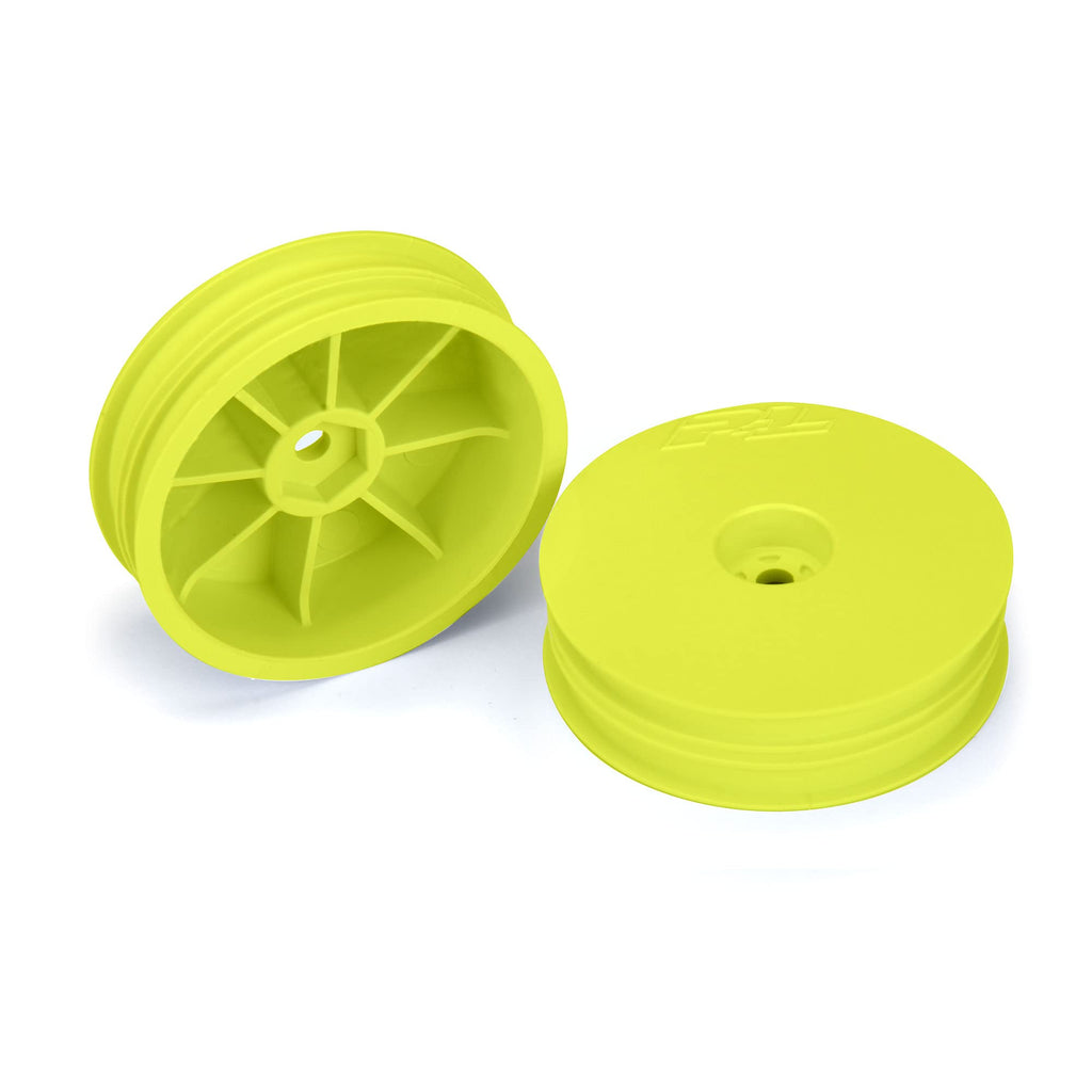 Pro-Line 277802 Velocity Narrow 2.2" Hex Carpet Front Yellow Whls